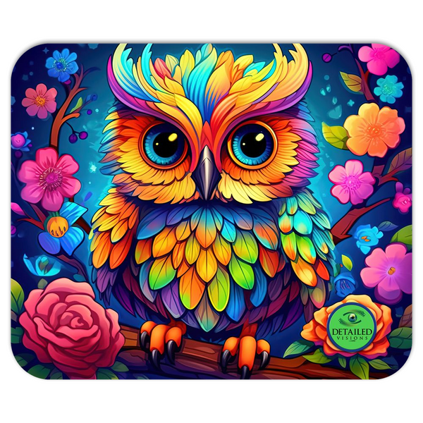 Rainbow Owl Mousepad