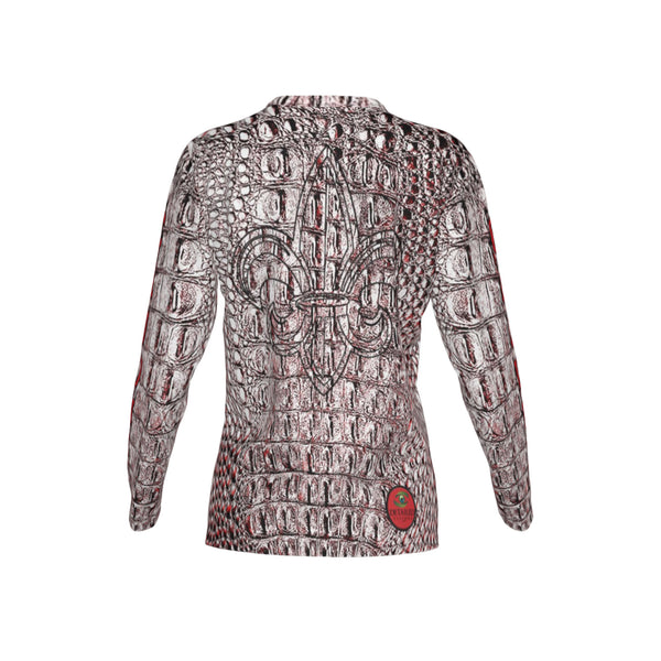 Women Cajun Gators Performance UPF+50 V-Neck Long Sleeve Shirt