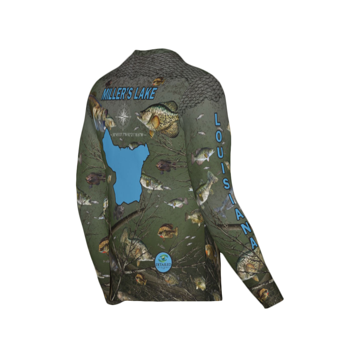 Men Miller's Lake Performance UPF+50 Long Sleeve Shirt
