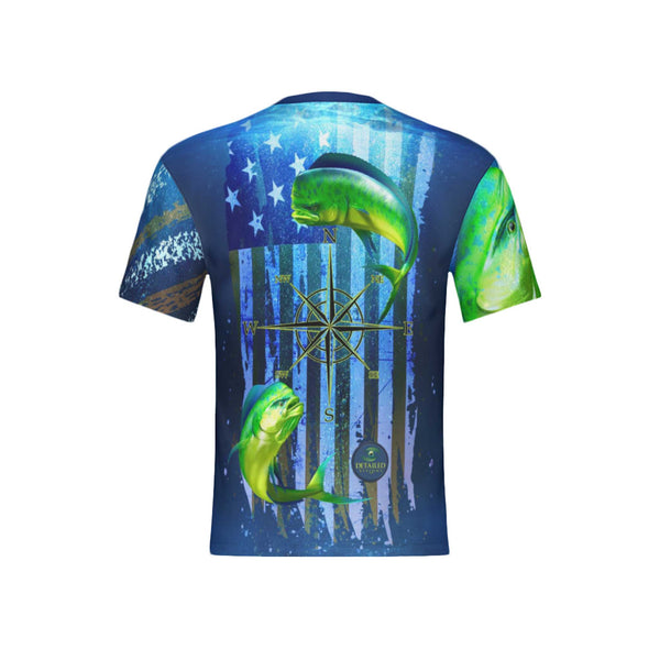 Men Mahi Mahi Performance UPF+50 Short Sleeve Shirt