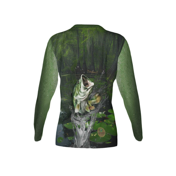 Women Bass Performance UPF+50 Crew Neck Long Sleeve Shirt