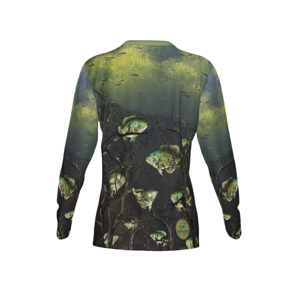 Women Crappie Performance UPF+50 Crew Neck Long Sleeve Shirt