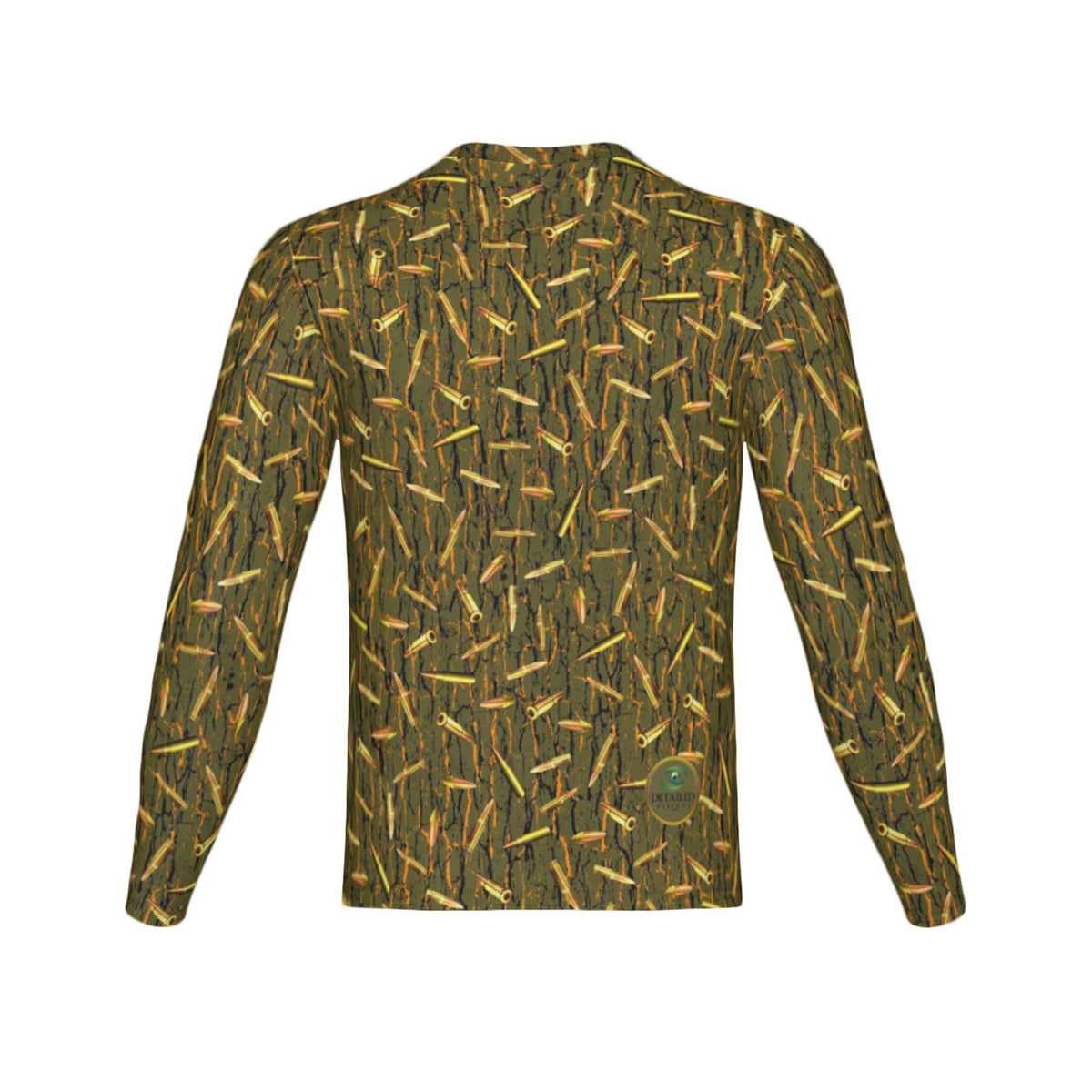 Men Tree Bark Ammo Camo Performance UPF+50 Long Sleeve Shirt