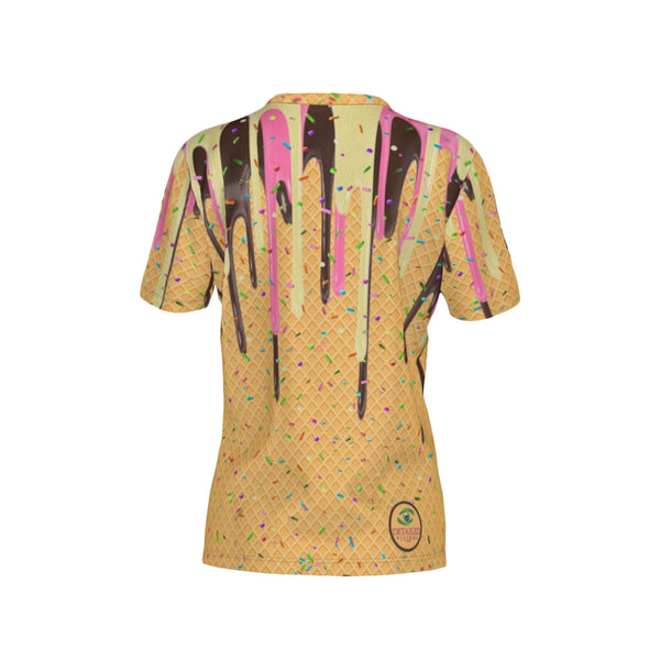 Women Triple Drip Neapolitan Performance UPF+50 V-Neck Short Sleeve Shirt