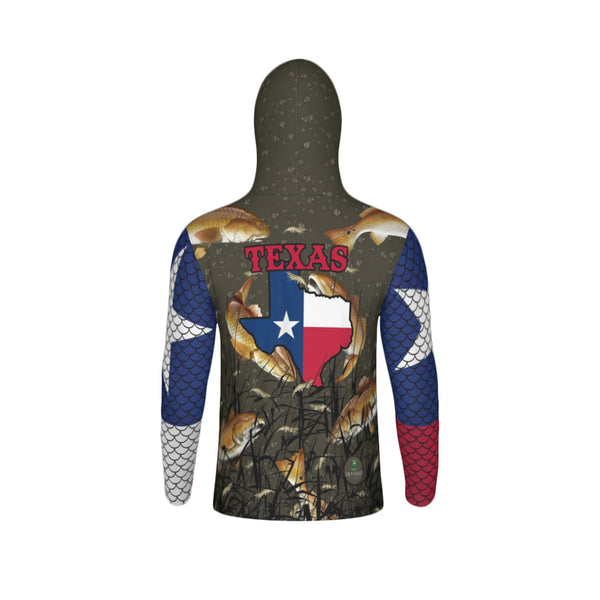 Texas Edition-Bull Redfish Unisex Performance UPF+50 Hoodie