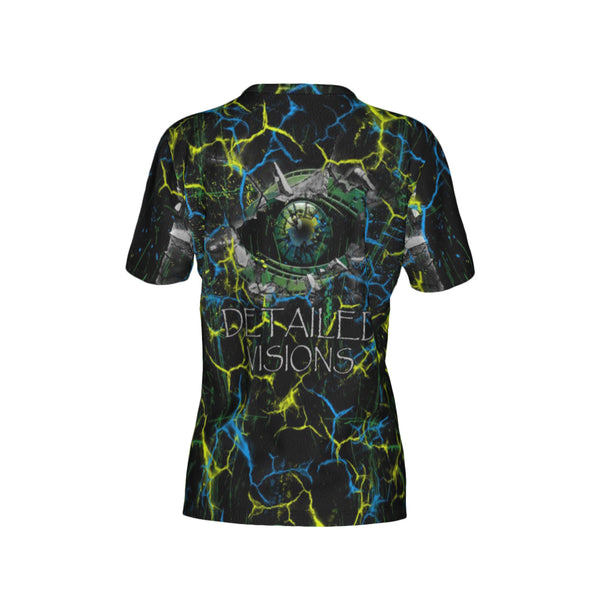 Women Detailed Visions Break Through Performance UPF+50 Crew Neck Short Sleeve Shirt