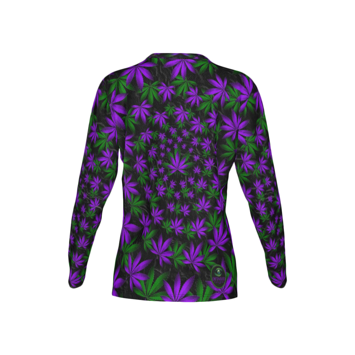 Women Twisted OG Kush & Grand Daddy Purp Performance UPF+50 Crew Neck Long Sleeve Shirt