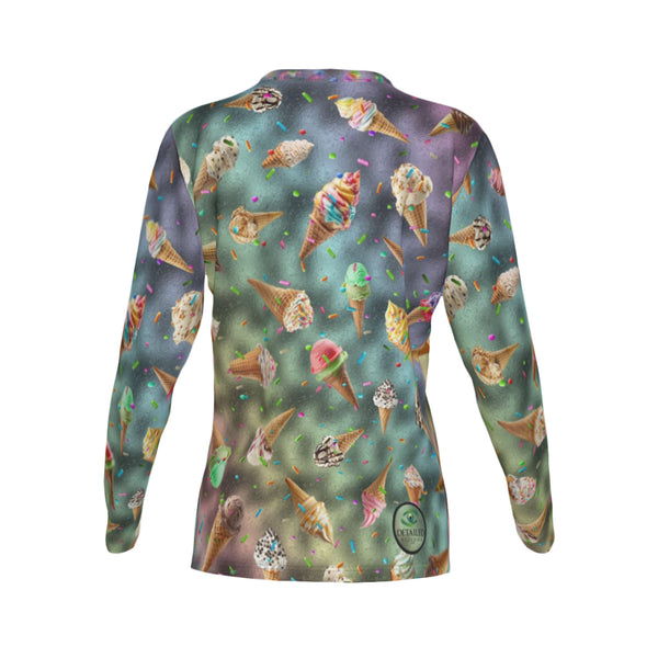 Women Cone-Tastrophe  Performance UPF+50 Crew Neck Long Sleeve Shirt
