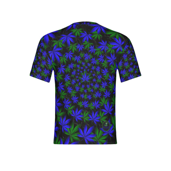 Men Twisted OG Kush & Blueberry Pie Performance UPF+50 Short Sleeve Shirt