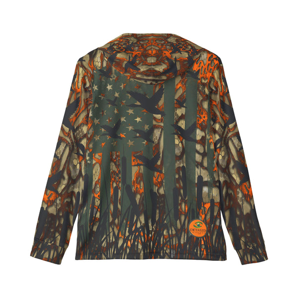 USA Duck Camo Unisex Performance UPF+50 Hoodie