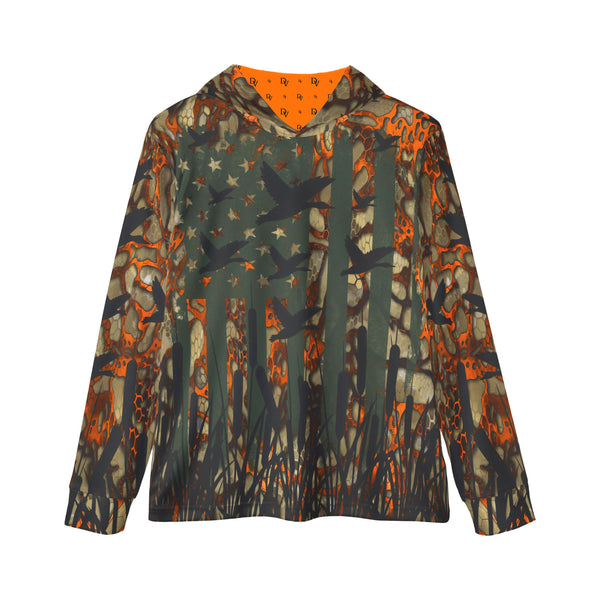 USA Duck Camo Unisex Performance UPF+50 Hoodie