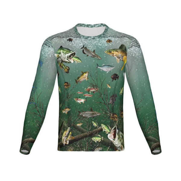 Men Greers Ferry Lake Performance UPF+50 Long Sleeve Shirt