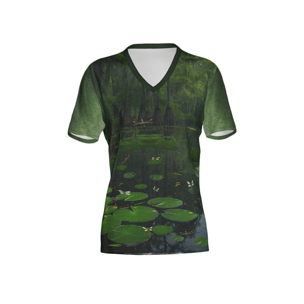 Women Bass Performance UPF+50 V-Neck Short Sleeve Shirt