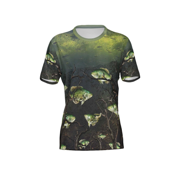 Women Crappie Performance UPF+50 Crew Neck Short Sleeve Shirt