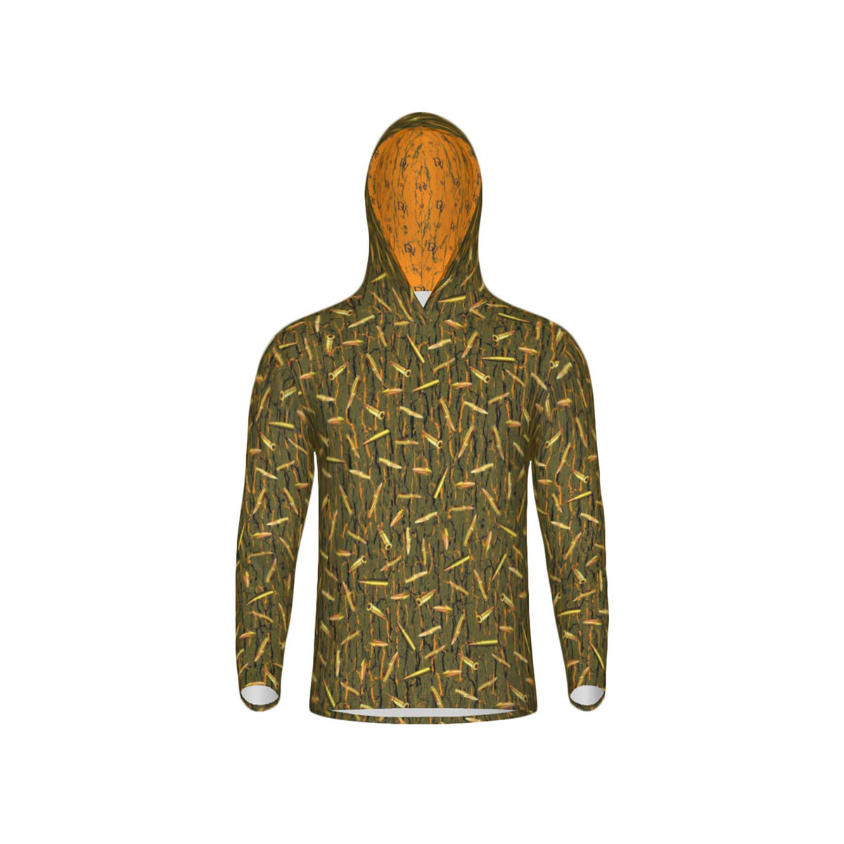 Tree Bark Ammo Camo Unisex Performance UPF+50 Hoodie