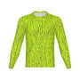Men Safety Green Tree Bark Camo Performance UPF+50 Long Sleeve Shirt