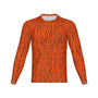 Men Hunter's Orange Tree Bark Camo Performance UPF+50 Long Sleeve Shirt