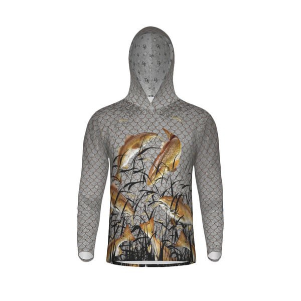 Mississippi Bull Redfish Feeding Frenzy Unisex Performance UPF+50 Hoodie