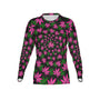 Women Twisted OG Kush & Cotton Candy Performance UPF+50 Crew Neck Long Sleeve Shirt