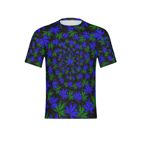 Men Twisted OG Kush & Blueberry Pie Performance UPF+50 Short Sleeve Shirt