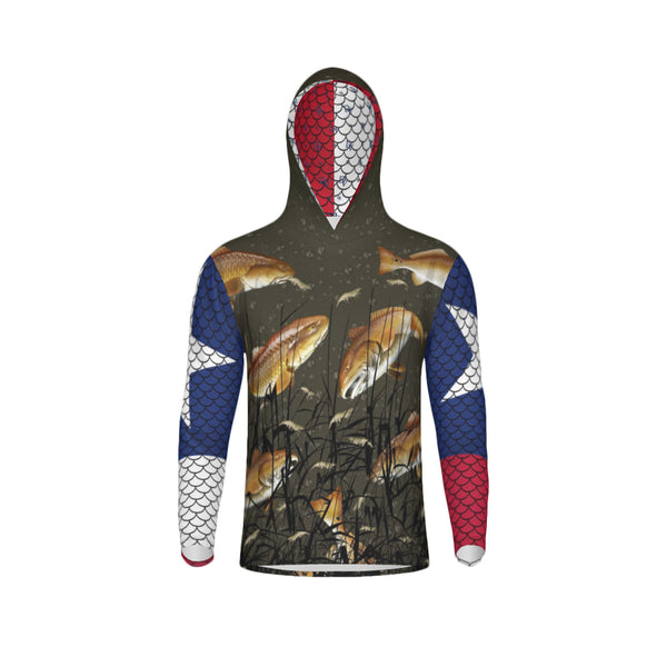 Texas Edition-Bull Redfish Unisex Performance UPF+50 Hoodie