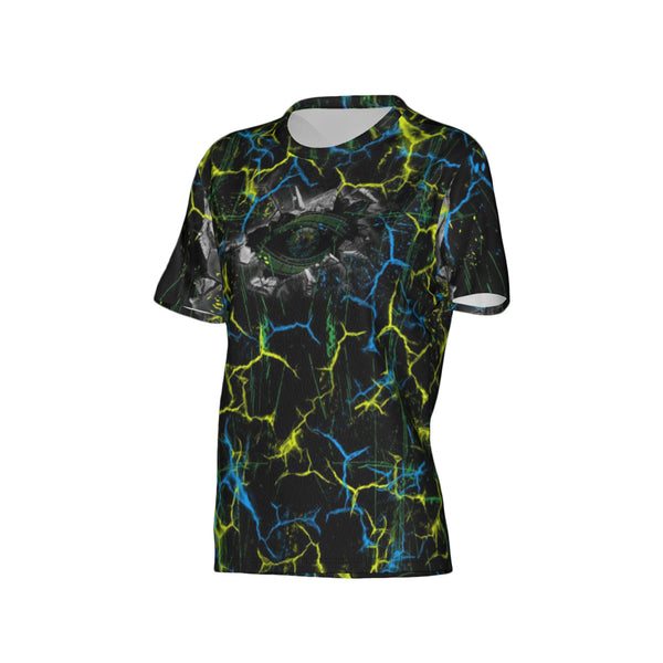 Women Detailed Visions Break Through Performance UPF+50 Crew Neck Short Sleeve Shirt