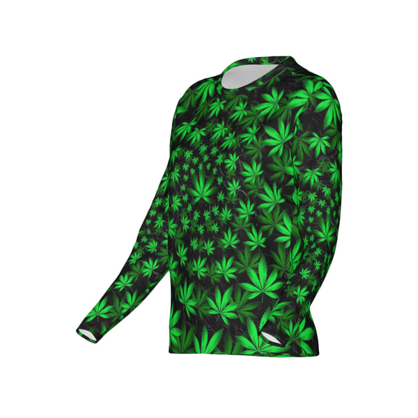 Women Twisted OG Kush & Lime Haze Performance UPF+50 Crew Neck Long Sleeve Shirt