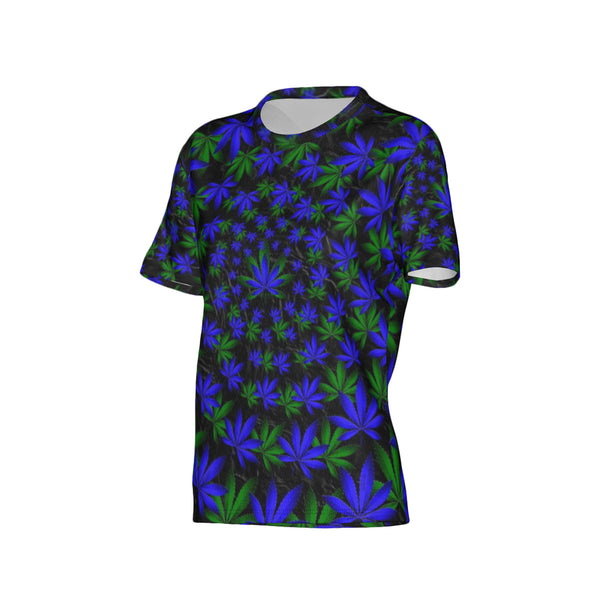Women Twisted OG Kush & Blueberry Pie Performance UPF+50 Crew Neck Short Sleeve Shirt