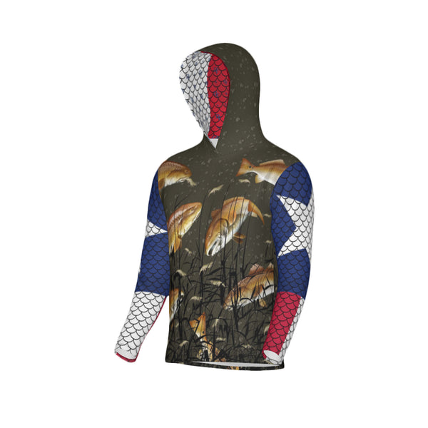 Texas Edition-Bull Redfish Unisex Performance UPF+50 Hoodie