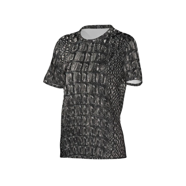 Women Black Gator Hyde Performance UPF+50 Crew Neck Short Sleeve Shirt