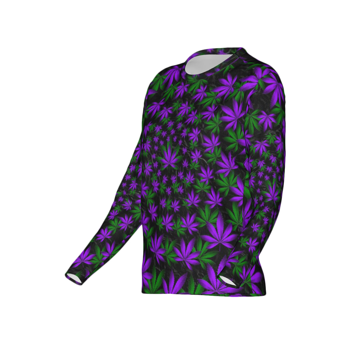 Women Twisted OG Kush & Grand Daddy Purp Performance UPF+50 Crew Neck Long Sleeve Shirt