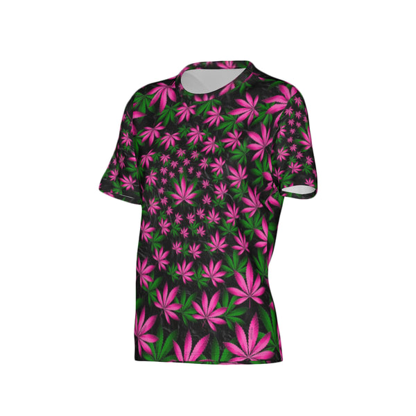 Women Twisted OG Kush & Cotton Candy Performance UPF+50 Crew Neck Short Sleeve Shirt