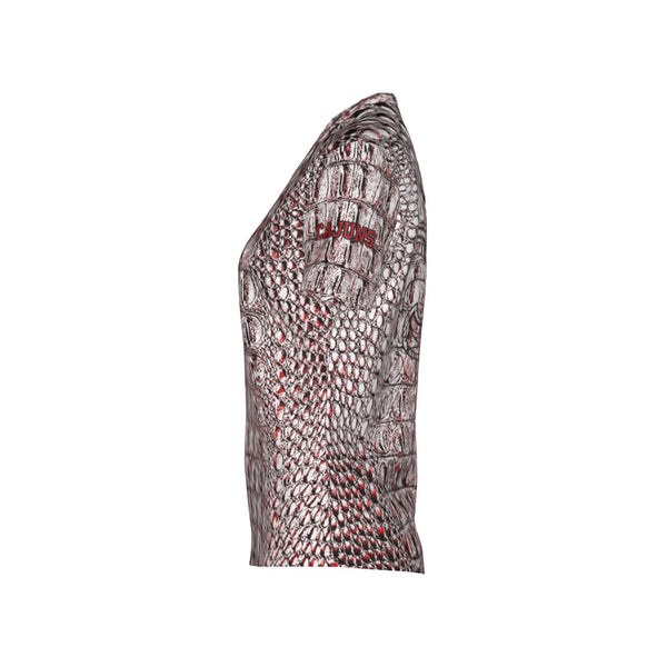 Women Cajun Gators Performance UPF+50 V-Neck Short Sleeve Shirt