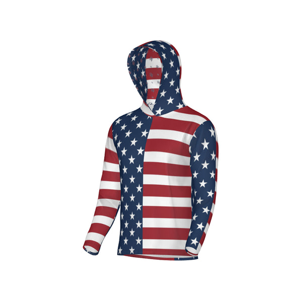 American Flag Mix-Match Unisex Performance UPF+50 Hoodie