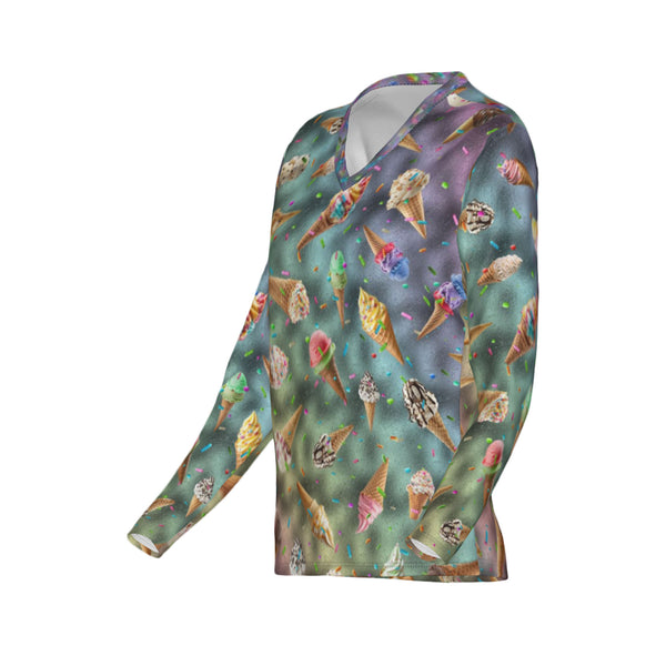 Women Cone-Tastrophe Performance UPF+50 V-Neck Long Sleeve Shirt