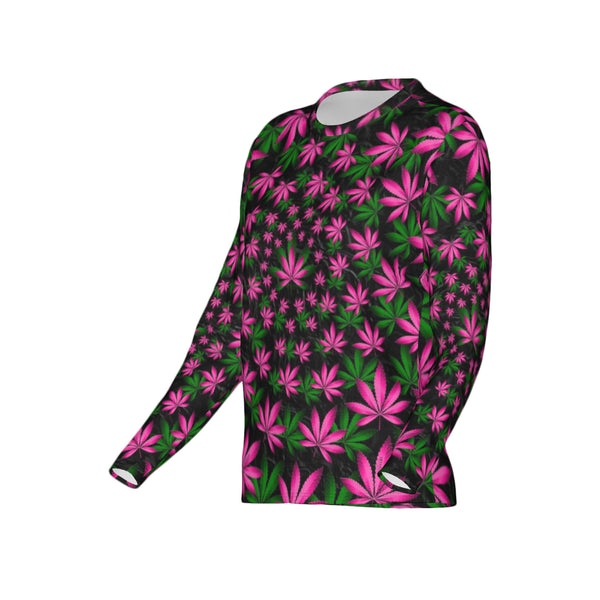 Women Twisted OG Kush & Cotton Candy Performance UPF+50 Crew Neck Long Sleeve Shirt