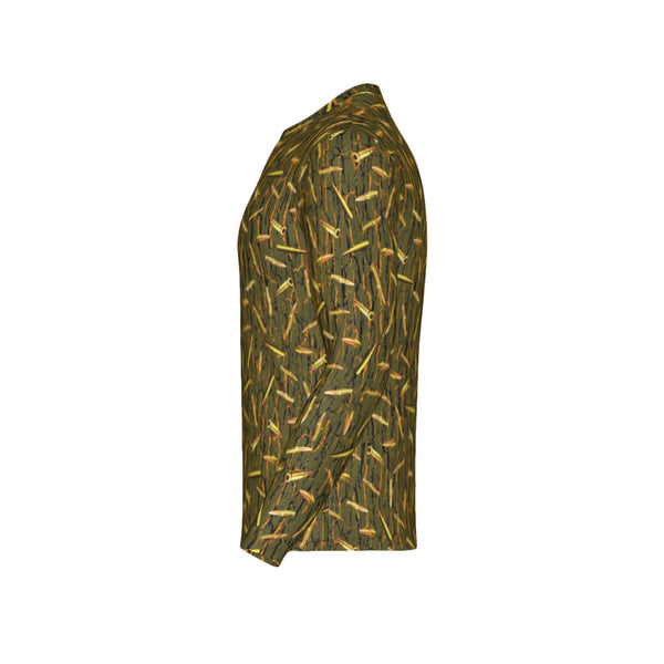 Men Tree Bark Ammo Camo Performance UPF+50 Long Sleeve Shirt