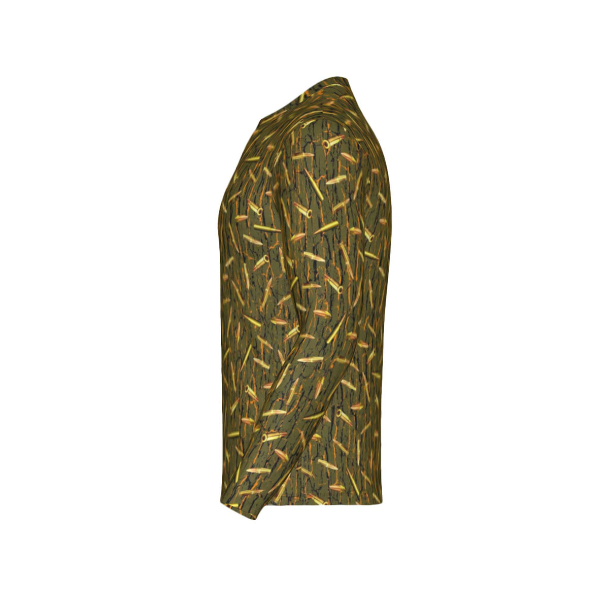 Men Tree Bark Ammo Camo Performance UPF+50 Long Sleeve Shirt