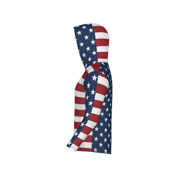 American Flag Mix-Match Unisex Performance UPF+50 Hoodie