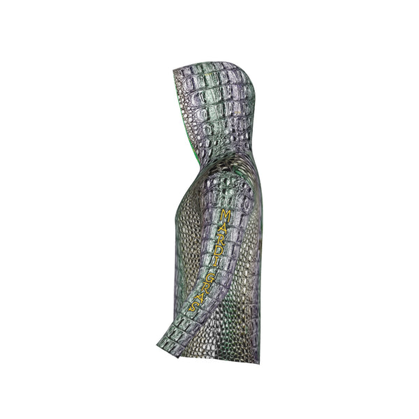 Mardi Gras Gators Unisex Performance UPF+50 Hoodie