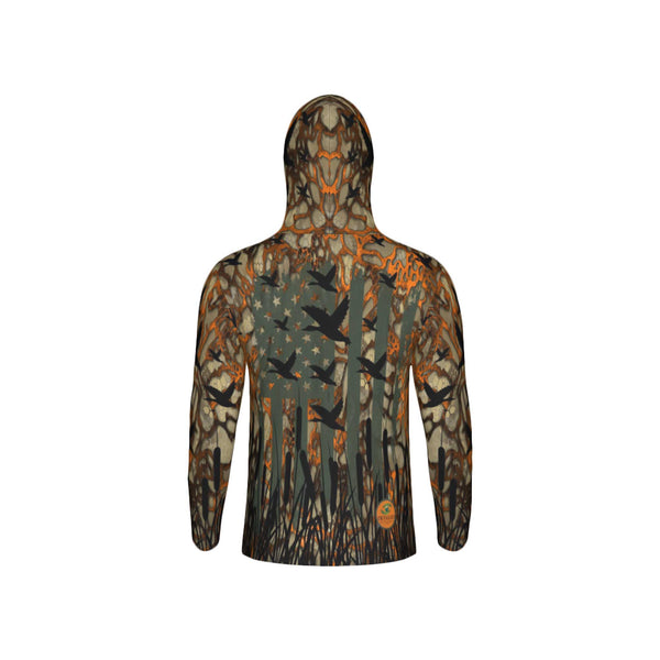 USA Duck Camo Unisex Performance UPF+50 Hoodie