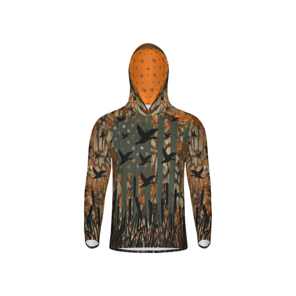 USA Duck Camo Unisex Performance UPF+50 Hoodie