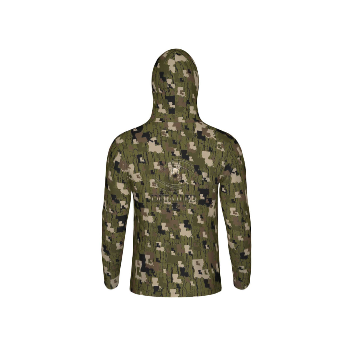 Louisiana Tree Bark Camouflage Unisex Performance UPF+50 Hoodie