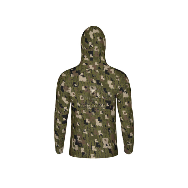 Louisiana Tree Bark Camouflage Unisex Performance UPF+50 Hoodie
