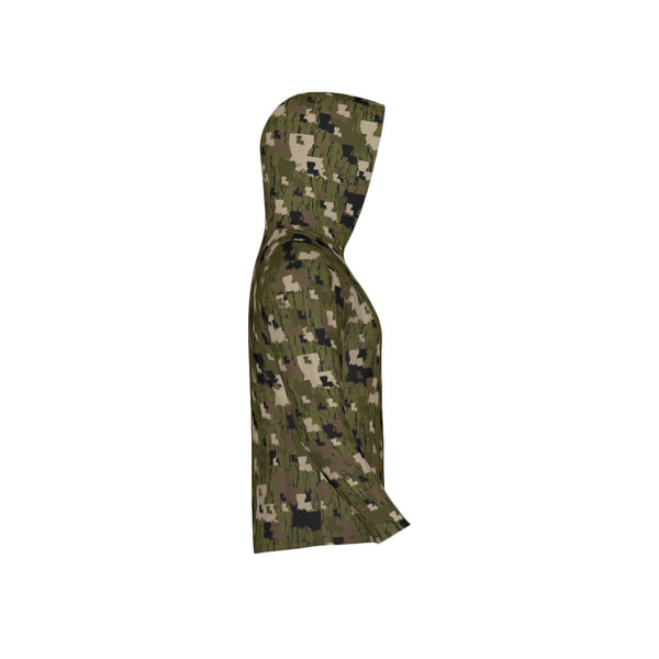 Louisiana Tree Bark Camouflage Unisex Performance UPF+50 Hoodie