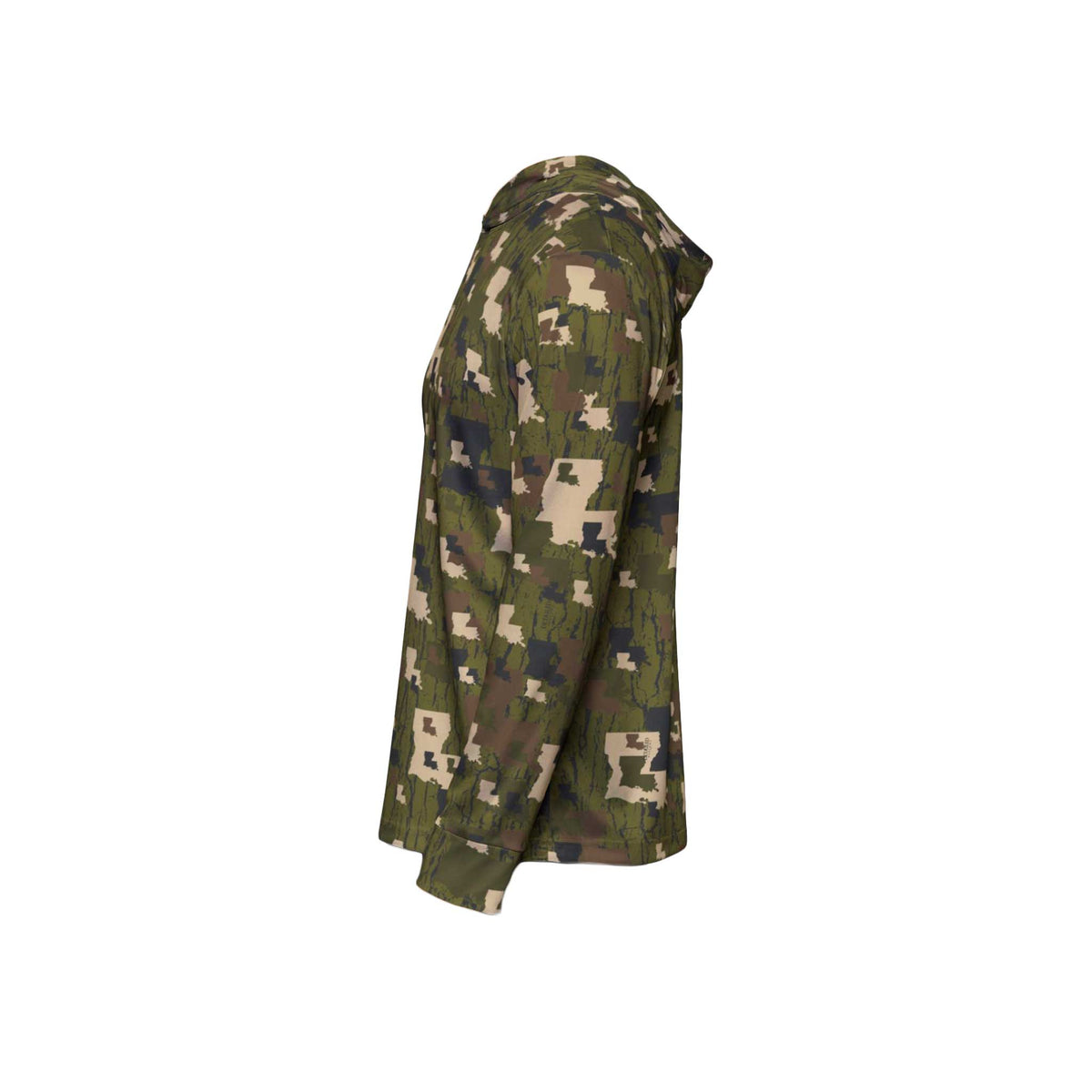 Louisiana Tree Bark Camouflage Unisex Performance UPF+50 Hoodie
