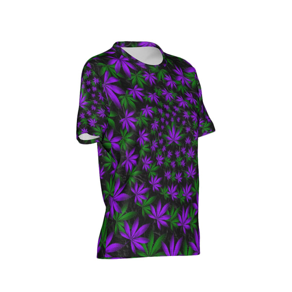 Women Twisted OG Kush & Grand Daddy Purp Performance UPF+50 Crew Neck Short Sleeve Shirt