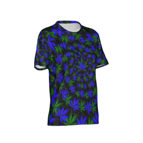 Women Twisted OG Kush & Blueberry Pie Performance UPF+50 Crew Neck Short Sleeve Shirt