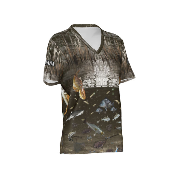 Women Cypremort Point Performance UPF+50 V-Neck Short Sleeve Shirt