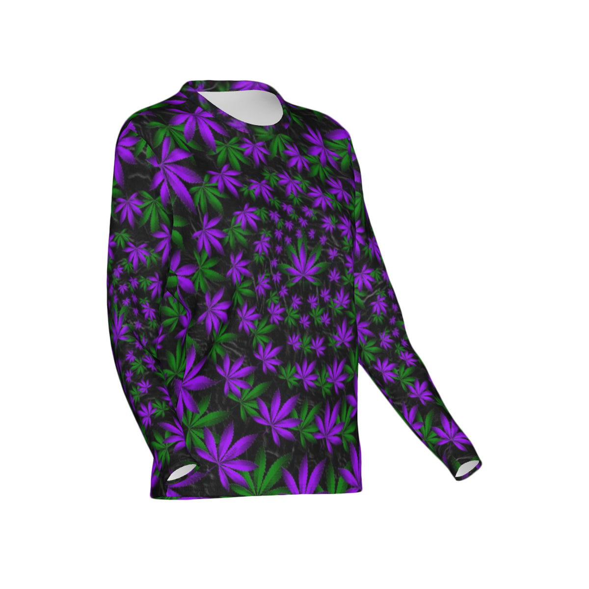 Women Twisted OG Kush & Grand Daddy Purp Performance UPF+50 Crew Neck Long Sleeve Shirt